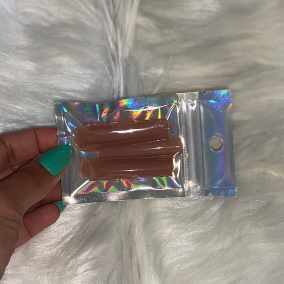 10pcs 3XL Square Brown Press on Nails - Picture 6 of 9